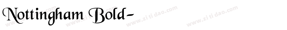 Nottingham Bold字体转换